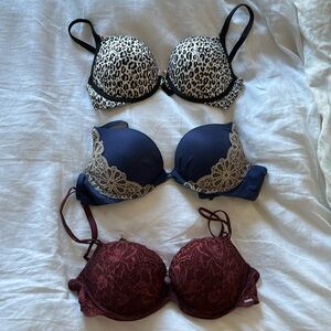 Bundle of 3 VS padded bras
